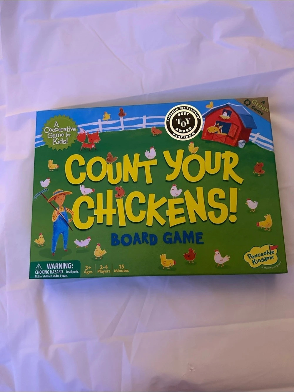 Peaceable Kingdom Count Your Chickens! Board Game